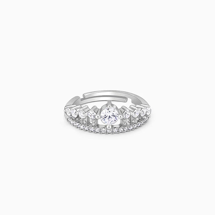 Silver Queen Crown Ring – Rule Your Style with Regal Grace