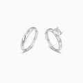 Silver Rhomb Couple Band – Two Souls, One Perfect Geometry