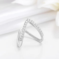 Silver Shine V Ring – Sleek, Chic & Stunningly Versatile