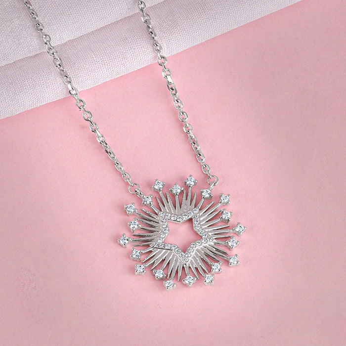 Silver Starshine Necklace – Sparkle Like the Night Sky in Pure 925 Silver