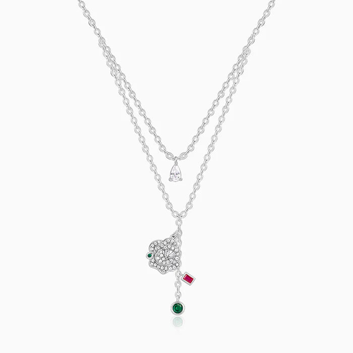 Silver Te Amo Layered Necklace – A Whisper of Love in Pure 925 Silver