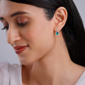 Silver Turquoise Blue Tear Drop Earrings – Pure 925 Silver Elegance