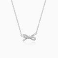 Silver Twisted Ribbon Necklace – Grace Woven in Pure 925 Silver
