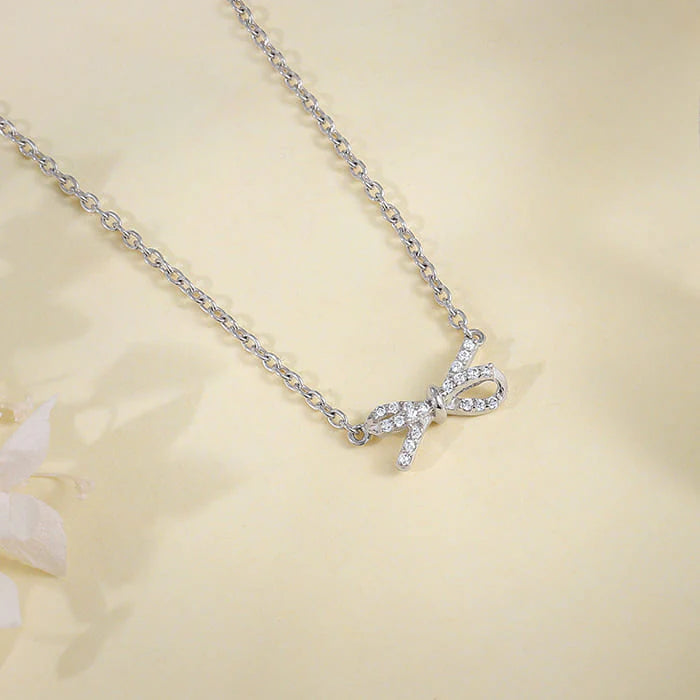 Silver Twisted Ribbon Necklace – Grace Woven in Pure 925 Silver