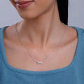Silver Twisted Ribbon Necklace – Grace Woven in Pure 925 Silver