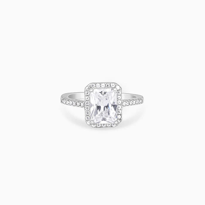 Silver Zircon Soul of Love Ring – Where Hearts Meet in Sparkling Harmony