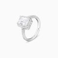 Silver Zircon Soul of Love Ring – Where Hearts Meet in Sparkling Harmony