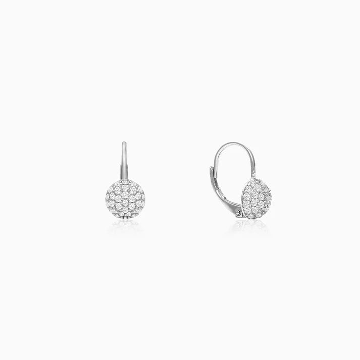 Silver Zircon Sparkle Drop Earrings – Radiance in Pure 925 Silver