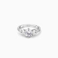 Silver Zircon Sparkling Loop Ring – Where Elegance Comes Full Circle