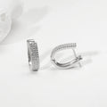 Silver Zircon Sparkling Stud Earrings – Timeless Radiance in Pure 925 Silver