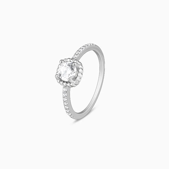 Silver Zircon Stardust Ring – A Universe of Sparkle at Your Fingertips