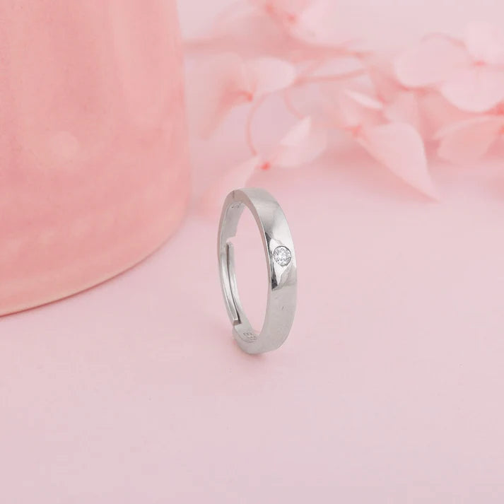 Silver Zircon True Love Ring – A Sparkle That Speaks of Forever