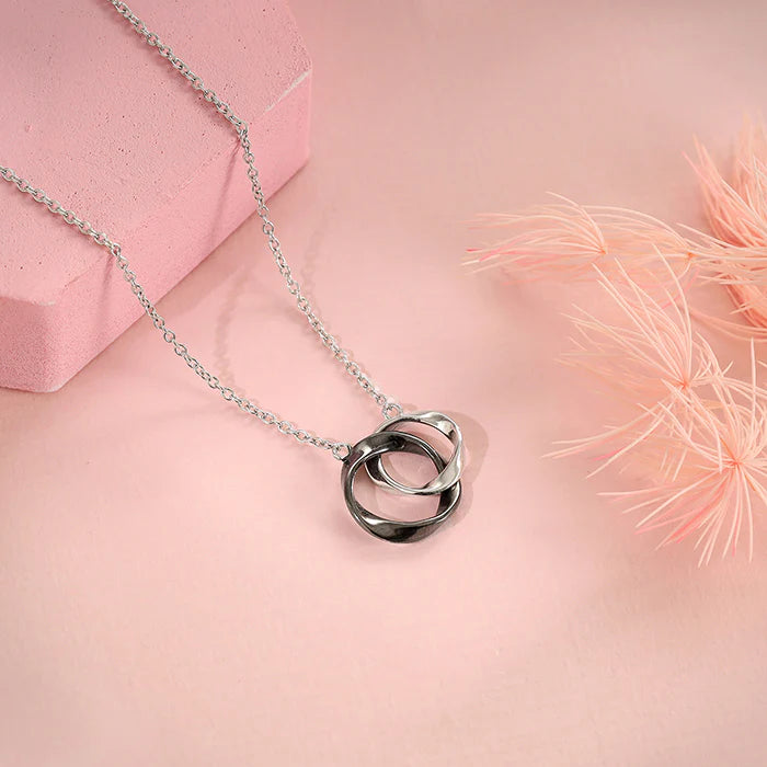 Silver Eternal Knot Pendant with Link Chain – Made with Pure 925 Silver