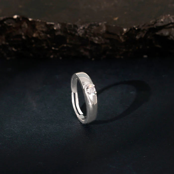 Silver Fibonacci Flow Ring For Him – Where Art Meets Precision