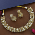 Solid Straight Fit Wedding Necklace with Colors – A Bold Statement of Grace and Vibrance
