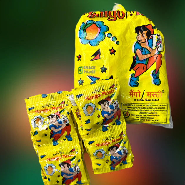 Sonu Mango Masti Goli | Pack of 20 – Bursting with Tangy Mango Magic