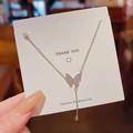 Sparkling Butterfly Charm Necklace – Grace in Motion, Elegance in Every Detail 