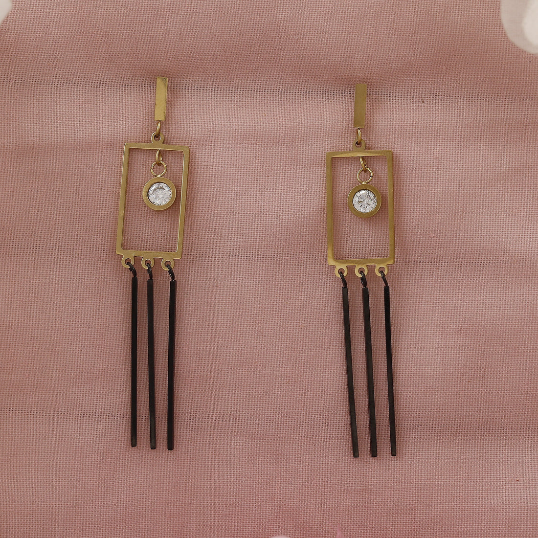 Square Party Wear Giftable Earrings – A Bold Statement of Modern Elegance