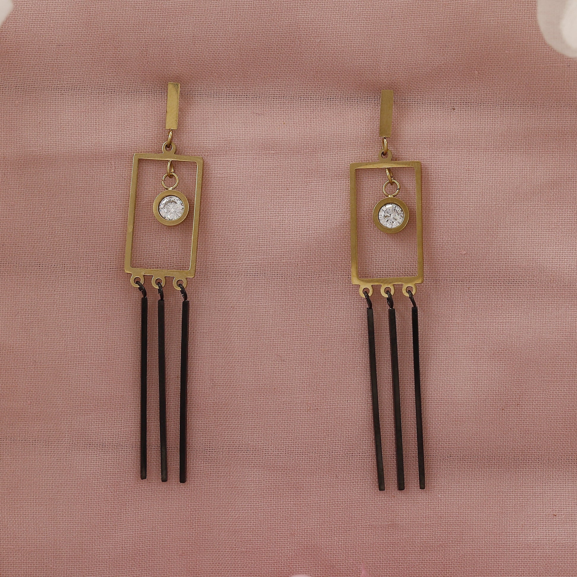 Square Party Wear Giftable Earrings – A Bold Statement of Modern Elegance