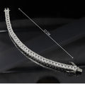 Square Shape Diamond Silver Loose Bracelet – Modern Geometry Meets Timeless Elegance