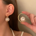 Statement Hoop & Pearl Earrings – Luxe Look, Everyday Glam
