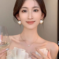 Statement Hoop & Pearl Earrings – Luxe Look, Everyday Glam
