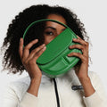 Structured Curve Handbag – Green – Where Boldness Meets Elegance