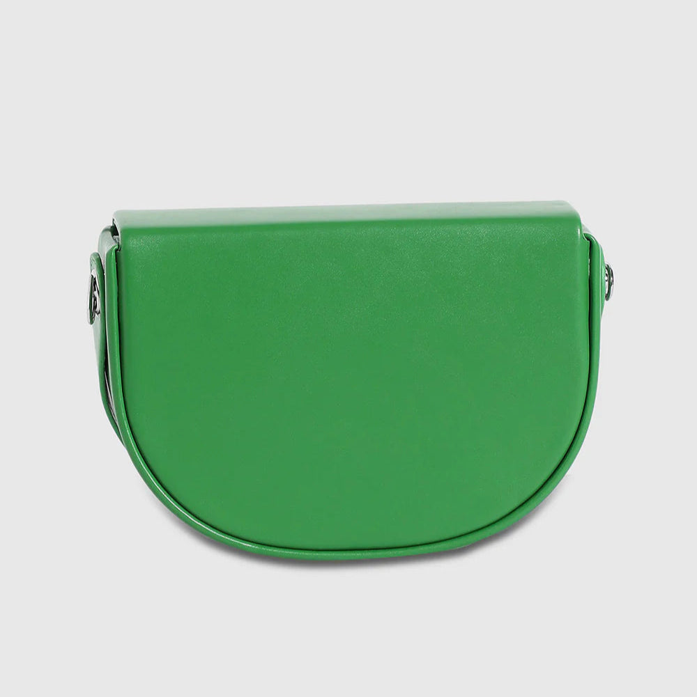 Structured Curve Handbag – Green – Where Boldness Meets Elegance