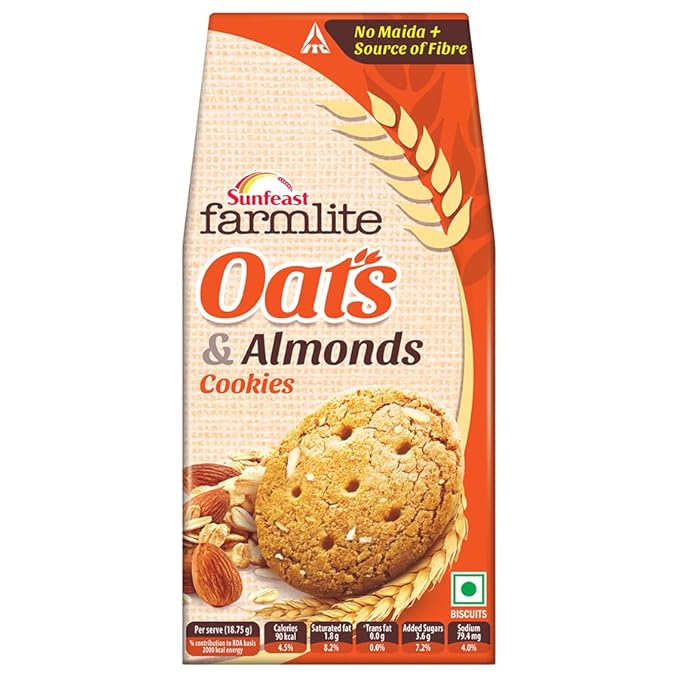Sunfeast Farmlite Oats with Almonds Cookies