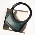 The Aureola Shoulder Bag – Emerald Green & Onyx Black – A Bold Blend of Luxury and Style