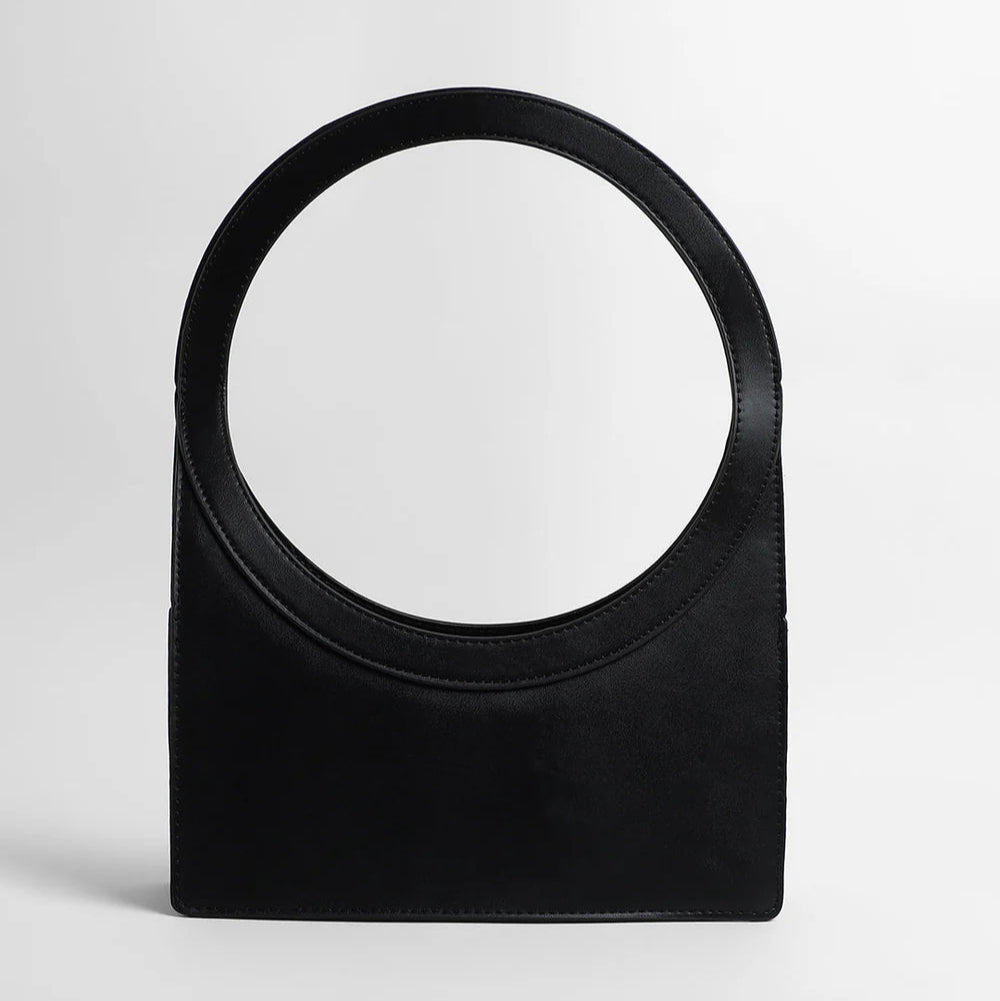 The Aureola Shoulder Bag – Emerald Green & Onyx Black – A Bold Blend of Luxury and Style