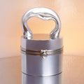 The Caldera Gloss Bucket Bag – Metallic Silver – Shimmering Elegance for Every Occasion