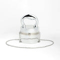 The Caldera Gloss Bucket Bag – Metallic Silver – Shimmering Elegance for Every Occasion