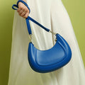 The Curve Handbag With Pouch – Royal Blue – A Stylish Statement of Elegance and Function