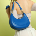 The Curve Handbag With Pouch – Royal Blue – A Stylish Statement of Elegance and Function