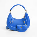The Curve Handbag With Pouch – Royal Blue – A Stylish Statement of Elegance and Function