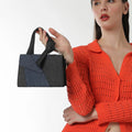 The Denim Sash Handbag – Navy Blue – A Casual Elegance with a Twist