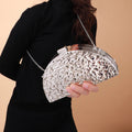 The Dented Curve Clutch Bag – California Gold – A Bold Twist on Timeless Glamour