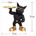 Dog Statue Home Decor Showpiece – Elegant & Functional Storage Tray