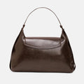 The Large Slant-Flap Hobo Bag – Coffee Brown – A Bold Fusion of Style and Comfort
