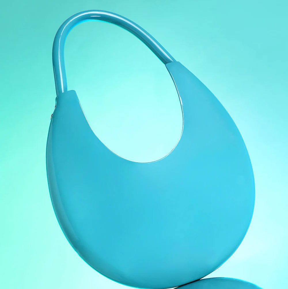 The Lucida Hobo Bag – Ocean Blue – A Touch of Tranquil Elegance