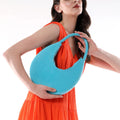 The Lucida Hobo Bag – Ocean Blue – A Touch of Tranquil Elegance