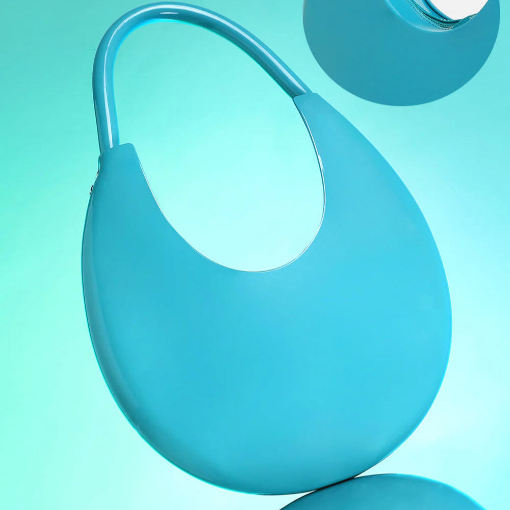 The Lucida Hobo Bag – Ocean Blue – A Touch of Tranquil Elegance