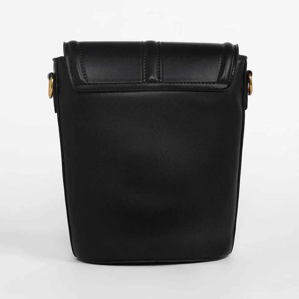 The Monogram Sling Bag – Midnight Black – A Chic Fusion of Elegance and Function