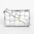 The Puffy Interwine Sling Bag – Chalice Silver – A Fusion of Soft Elegance and Modern Chic