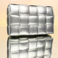 The Puffy Interwine Sling Bag – Chalice Silver – A Fusion of Soft Elegance and Modern Chic
