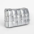 The Puffy Interwine Sling Bag – Chalice Silver – A Fusion of Soft Elegance and Modern Chic
