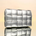 The Puffy Interwine Sling Bag – Chalice Silver – A Fusion of Soft Elegance and Modern Chic