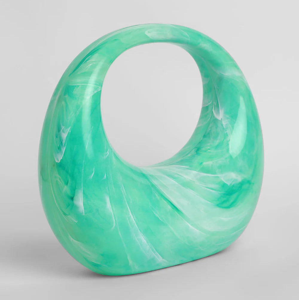 The Sculptural Handbag – Light Green – A Fresh Twist on Timeless Elegance