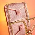 The Stud Sling Bag – Blush Pink – A Chic Fusion of Soft Elegance and Bold Detail